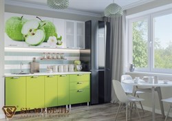 Яблоки кухонный гарнитур 2м с фотопечатью SV-Мебель Яблоки кухонный гарнитур 2м с фотопечатью SV-Мебель